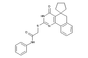 2-[(4-ketospiro[3,6-dihydrobenzo[h]quinazoline-5,1'-cyclopentane]-2-yl)thio]-N-phenyl-acetamide