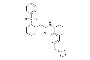 Image of N-[6-(azetidin-1-ylmethyl)tetralin-1-yl]-2-(1-besyl-2-piperidyl)acetamide