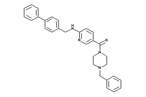 (4-benzylpiperazino)-[6-[(4-phenylbenzyl)amino]-3-pyridyl]methanone