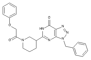 Image of 3-benzyl-5-[1-(2-phenoxyacetyl)-3-piperidyl]-6H-triazolo[4,5-d]pyrimidin-7-one