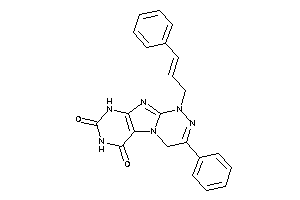 1-cinnamyl-3-phenyl-4,9-dihydropurino[8,7-c][1,2,4]triazine-6,8-quinone