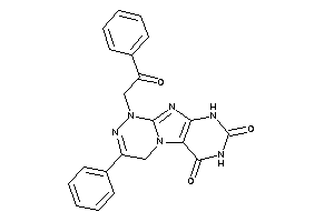 1-phenacyl-3-phenyl-4,9-dihydropurino[8,7-c][1,2,4]triazine-6,8-quinone