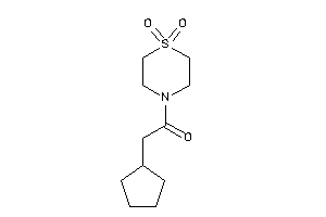 2-cyclopentyl-1-(1,1-diketo-1,4-thiazinan-4-yl)ethanone