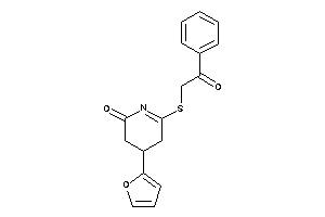 4-(2-furyl)-6-(phenacylthio)-4,5-dihydro-3H-pyridin-2-one