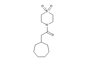 2-cycloheptyl-1-(1,1-diketo-1,4-thiazinan-4-yl)ethanone