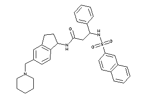 3-(2-naphthylsulfonylamino)-3-phenyl-N-[5-(piperidinomethyl)indan-1-yl]propionamide