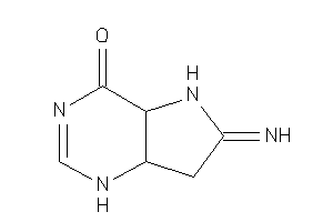 6-imino-4a,5,7,7a-tetrahydro-1H-pyrrolo[3,2-d]pyrimidin-4-one