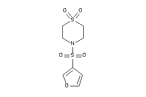 Image of 4-(3-furylsulfonyl)-1,4-thiazinane 1,1-dioxide
