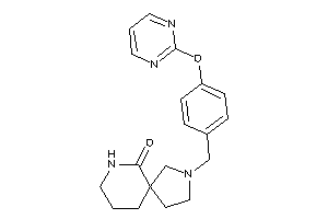 2-[4-(2-pyrimidyloxy)benzyl]-2,9-diazaspiro[4.5]decan-10-one