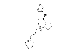 N-isoxazol-3-yl-1-(3-phenylpropylsulfonyl)pyrrolidine-2-carboxamide