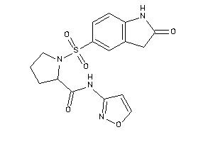 N-isoxazol-3-yl-1-(2-ketoindolin-5-yl)sulfonyl-pyrrolidine-2-carboxamide