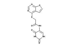 N-(2,4-diketo-1H-pyrimidin-5-yl)-2-(thieno[2,3-d]pyrimidin-4-ylthio)acetamide