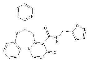 N-(isoxazol-5-ylmethyl)-9-keto-6-(2-pyridyl)-6,7-dihydropyrido[2,1-d][1,5]benzothiazepine-8-carboxamide