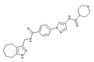 N-[1-[4-(1,4,5,6,7,8-hexahydrocyclohepta[c]pyrazol-3-ylmethylcarbamoyl)phenyl]pyrazol-4-yl]tetrahydropyran-4-carboxamide