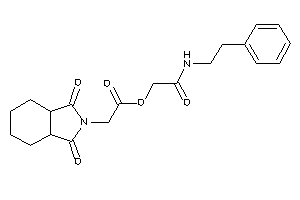 2-(1,3-diketo-3a,4,5,6,7,7a-hexahydroisoindol-2-yl)acetic Acid [2-keto-2-(phenethylamino)ethyl] Ester