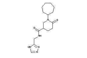 1-cycloheptyl-6-keto-N-(4H-1,2,4-triazol-3-ylmethyl)nipecotamide