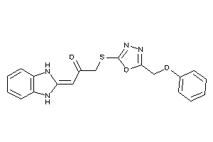 1-(1,3-dihydrobenzimidazol-2-ylidene)-3-[[5-(phenoxymethyl)-1,3,4-oxadiazol-2-yl]thio]acetone