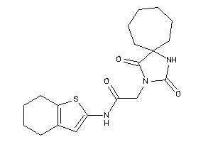 2-(2,4-diketo-1,3-diazaspiro[4.6]undecan-3-yl)-N-(4,5,6,7-tetrahydrobenzothiophen-2-yl)acetamide