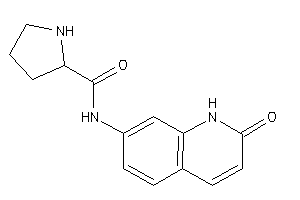 N-(2-keto-1H-quinolin-7-yl)pyrrolidine-2-carboxamide