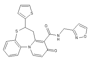 N-(isoxazol-3-ylmethyl)-9-keto-6-(2-thienyl)-6,7-dihydropyrido[2,1-d][1,5]benzothiazepine-8-carboxamide