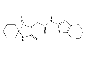 2-(2,4-diketo-1,3-diazaspiro[4.5]decan-3-yl)-N-(4,5,6,7-tetrahydrobenzothiophen-2-yl)acetamide