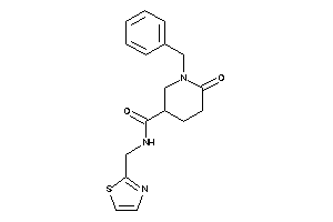 1-benzyl-6-keto-N-(thiazol-2-ylmethyl)nipecotamide