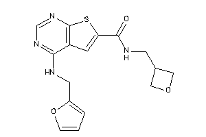 Image of 4-(2-furfurylamino)-N-(oxetan-3-ylmethyl)thieno[2,3-d]pyrimidine-6-carboxamide