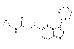 N-cyclopropyl-2-[(3-phenyl-[1,2,4]triazolo[3,4-f]pyridazin-6-yl)amino]acetamide