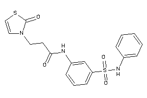 3-(2-keto-4-thiazolin-3-yl)-N-[3-(phenylsulfamoyl)phenyl]propionamide