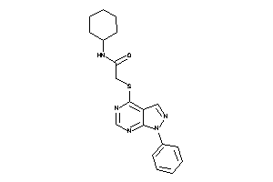 N-cyclohexyl-2-[(1-phenylpyrazolo[3,4-d]pyrimidin-4-yl)thio]acetamide