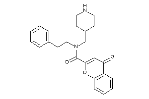 4-keto-N-phenethyl-N-(4-piperidylmethyl)chromene-2-carboxamide