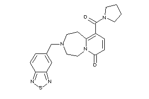 3-(piazthiol-5-ylmethyl)-10-(pyrrolidine-1-carbonyl)-1,2,4,5-tetrahydropyrido[2,1-g][1,4]diazepin-7-one