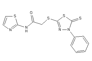 2-[(4-phenyl-5-thioxo-1,3,4-thiadiazol-2-yl)thio]-N-thiazol-2-yl-acetamide