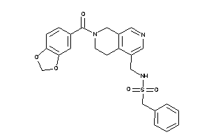 1-phenyl-N-[(7-piperonyloyl-6,8-dihydro-5H-2,7-naphthyridin-4-yl)methyl]methanesulfonamide