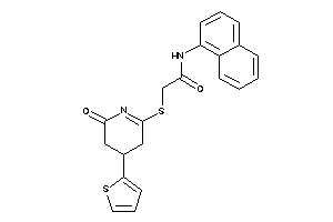 2-[[6-keto-4-(2-thienyl)-4,5-dihydro-3H-pyridin-2-yl]thio]-N-(1-naphthyl)acetamide