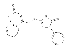 4-[[(4-phenyl-5-thioxo-1,3,4-thiadiazol-2-yl)thio]methyl]coumarin