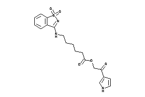 6-[(1,1-diketo-1,2-benzothiazol-3-yl)amino]hexanoic Acid [2-keto-2-(1H-pyrrol-3-yl)ethyl] Ester