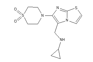 Cyclopropyl-[[6-(1,1-diketo-1,4-thiazinan-4-yl)imidazo[2,1-b]thiazol-5-yl]methyl]amine