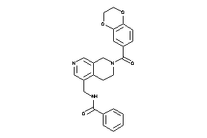 N-[[7-(2,3-dihydro-1,4-benzodioxine-6-carbonyl)-6,8-dihydro-5H-2,7-naphthyridin-4-yl]methyl]benzamide