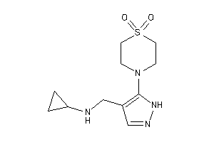 Cyclopropyl-[[5-(1,1-diketo-1,4-thiazinan-4-yl)-1H-pyrazol-4-yl]methyl]amine