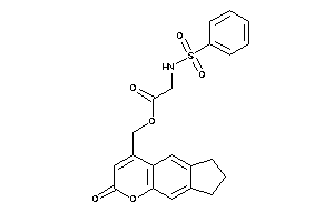 2-(benzenesulfonamido)acetic Acid (2-keto-7,8-dihydro-6H-cyclopenta[g]chromen-4-yl)methyl Ester
