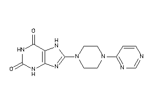 8-[4-(4-pyrimidyl)piperazino]-7H-xanthine