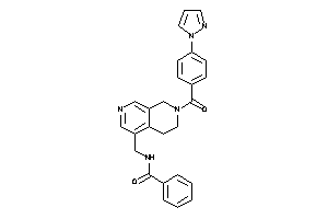 N-[[7-(4-pyrazol-1-ylbenzoyl)-6,8-dihydro-5H-2,7-naphthyridin-4-yl]methyl]benzamide