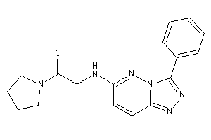 2-[(3-phenyl-[1,2,4]triazolo[3,4-f]pyridazin-6-yl)amino]-1-pyrrolidino-ethanone