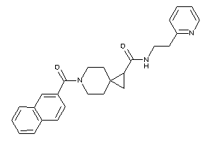 6-(2-naphthoyl)-N-[2-(2-pyridyl)ethyl]-6-azaspiro[2.5]octane-2-carboxamide