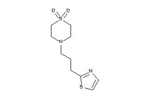 4-(3-thiazol-2-ylpropyl)-1,4-thiazinane 1,1-dioxide