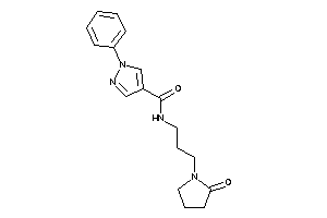 N-[3-(2-ketopyrrolidino)propyl]-1-phenyl-pyrazole-4-carboxamide