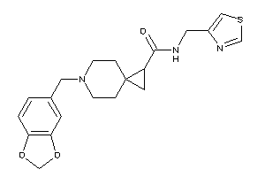 6-piperonyl-N-(thiazol-4-ylmethyl)-6-azaspiro[2.5]octane-2-carboxamide