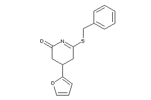 6-(benzylthio)-4-(2-furyl)-4,5-dihydro-3H-pyridin-2-one