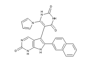5-[2-keto-6-(2-naphthyl)-1,7-dihydropyrrolo[2,3-d]pyrimidin-5-yl]-6-pyrrol-1-yl-uracil